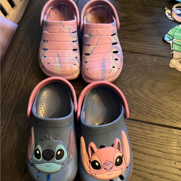 Other - Kids Pink and Blue Character Clogs
